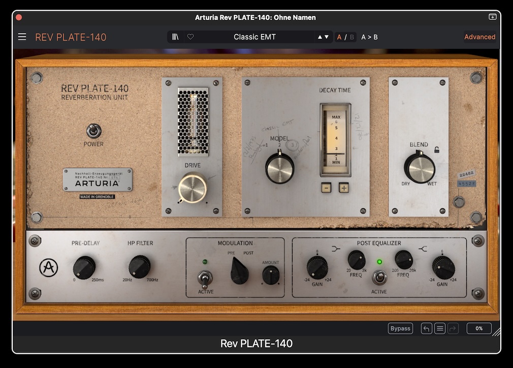 Arturia Rev PLATE-140